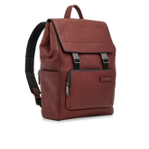 Zaino in pelle uomo con patta frontale - Zaini da viaggio | The Bridge