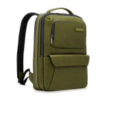 Herren-Rucksack aus Leder mit Fronttaschen - GREEN | The Bridge