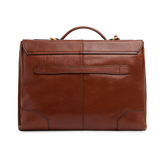 Men's leather laptop briefcase with shoulder strap - Custom leather bags men | The Bridge