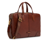 Men's leather briefcase with shoulder strap - Custom leather bags men | The Bridge
