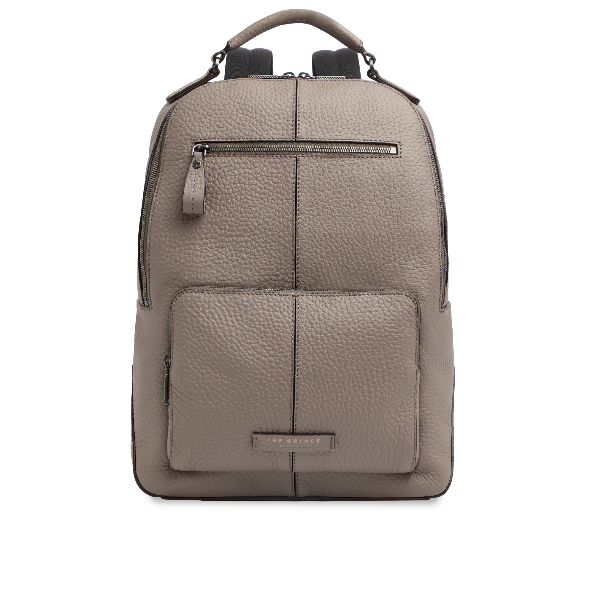 birch hill leather backpack Men's with Front Pockets GREIGE/DARK RUTHENIUM Women Black Travel Backpack top closure Riser Size Options:1