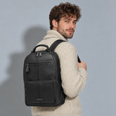 Men's Leather Backpack with Front Pockets | The Bridge