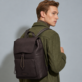 Mochila hombre de piel granulada | The Bridge