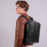 Men's Leather Laptop Backpack | The Bridge