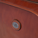 Leather backpack for men with front zip pockets | The Bridge