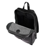 Leather backpack for men with front zip pockets | The Bridge