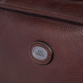 Leather backpack for men with front zip pockets | The Bridge