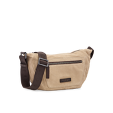 Men’s leather and fabric belt bag with front zip - Men's new arrivals | The Bridge