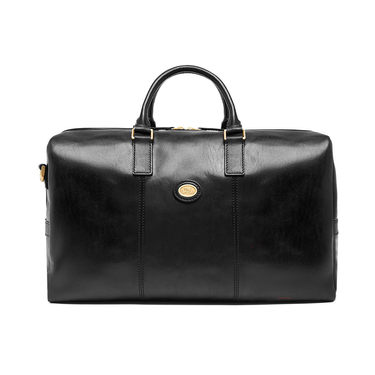 Leather travel bag BLACK/PALLADIUM/RUTENIUM | The Bridge
