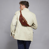 Men's leather belt bag - Brown | The Bridge