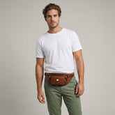 Men's leather belt bag | The Bridge