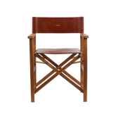 Regiestuhl aus Holz und Leder | The Bridge