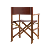 Regiestuhl aus Holz und Leder | The Bridge