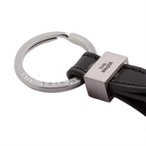 Men's leather keyring - BLACK | The Bridge