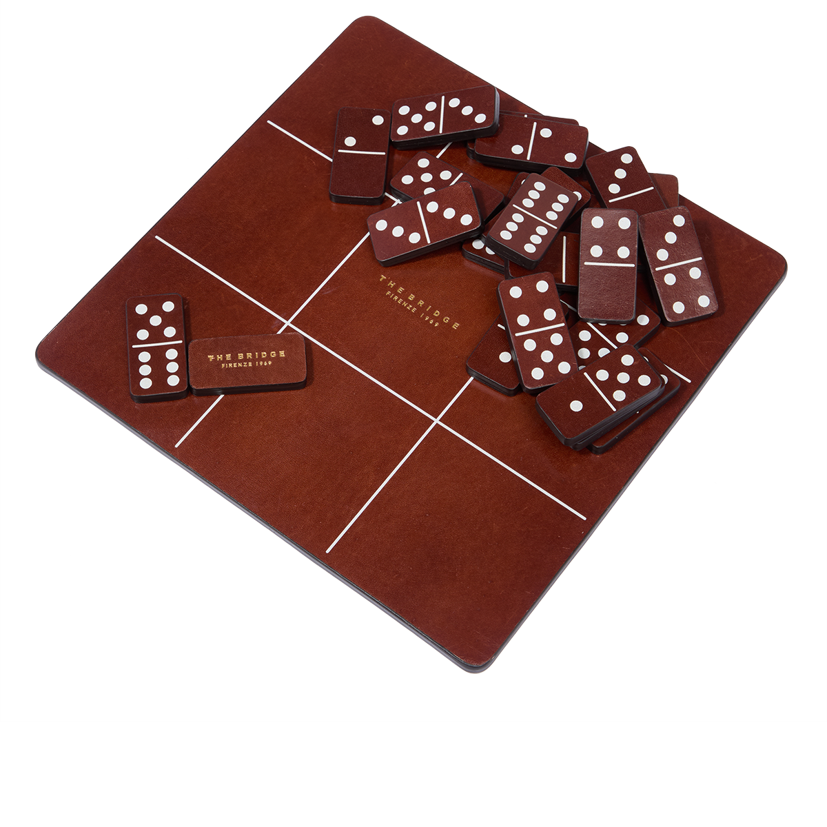Leather domino set HERITAGE/GOLD | The Bridge