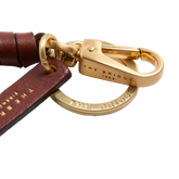 Leather Keyring with Hook - Brown leather bags and accessories | The Bridge