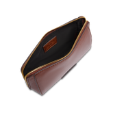 Leather wrist pouch with zip medium size | The Bridge