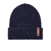 Bonnet laine étiquette cuir - Écharpes et chapeaux femme | The Bridge