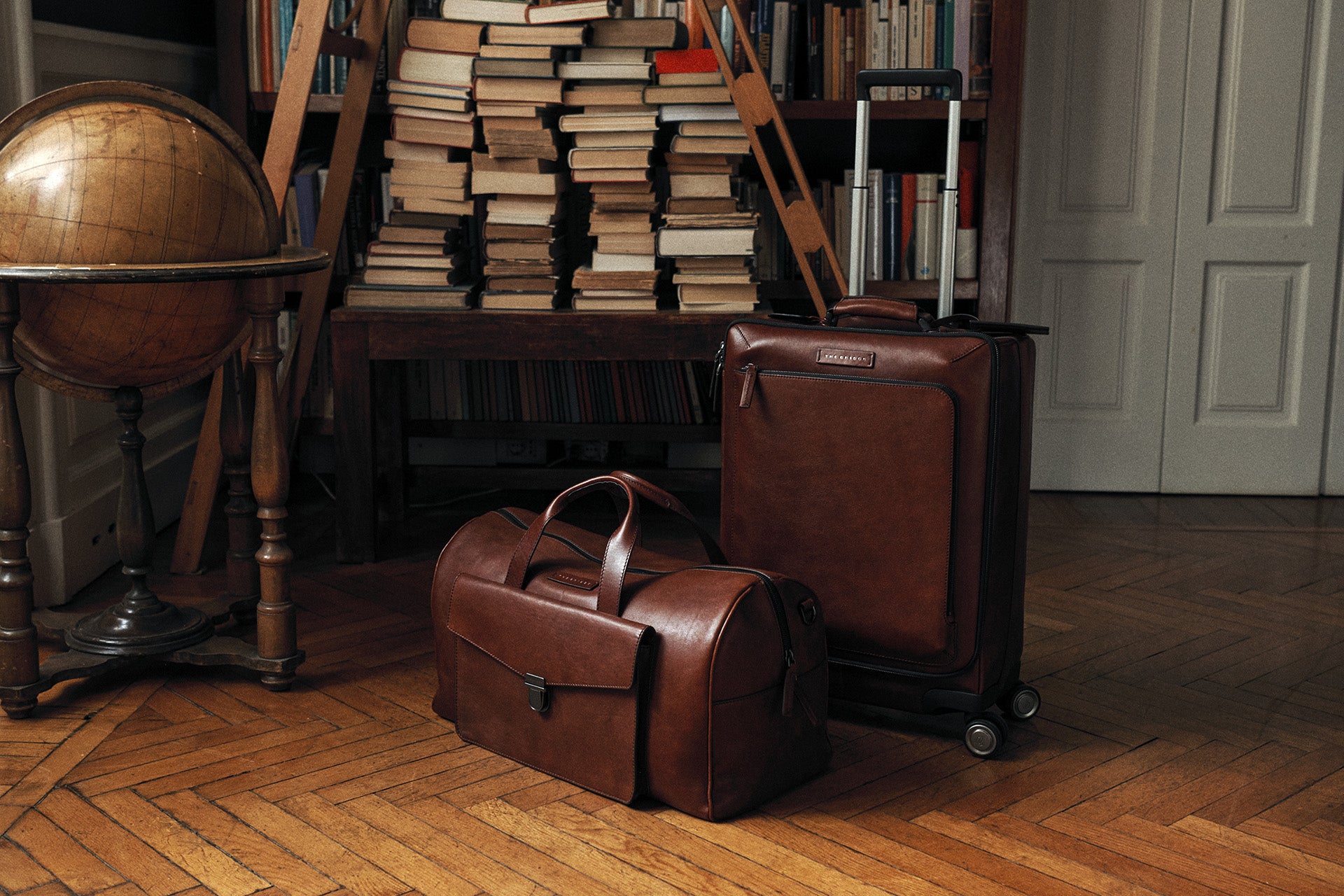 Grand Sac De Voyage THE BRIDGE En Cuir – Marron – Week-end – Vintage Italie