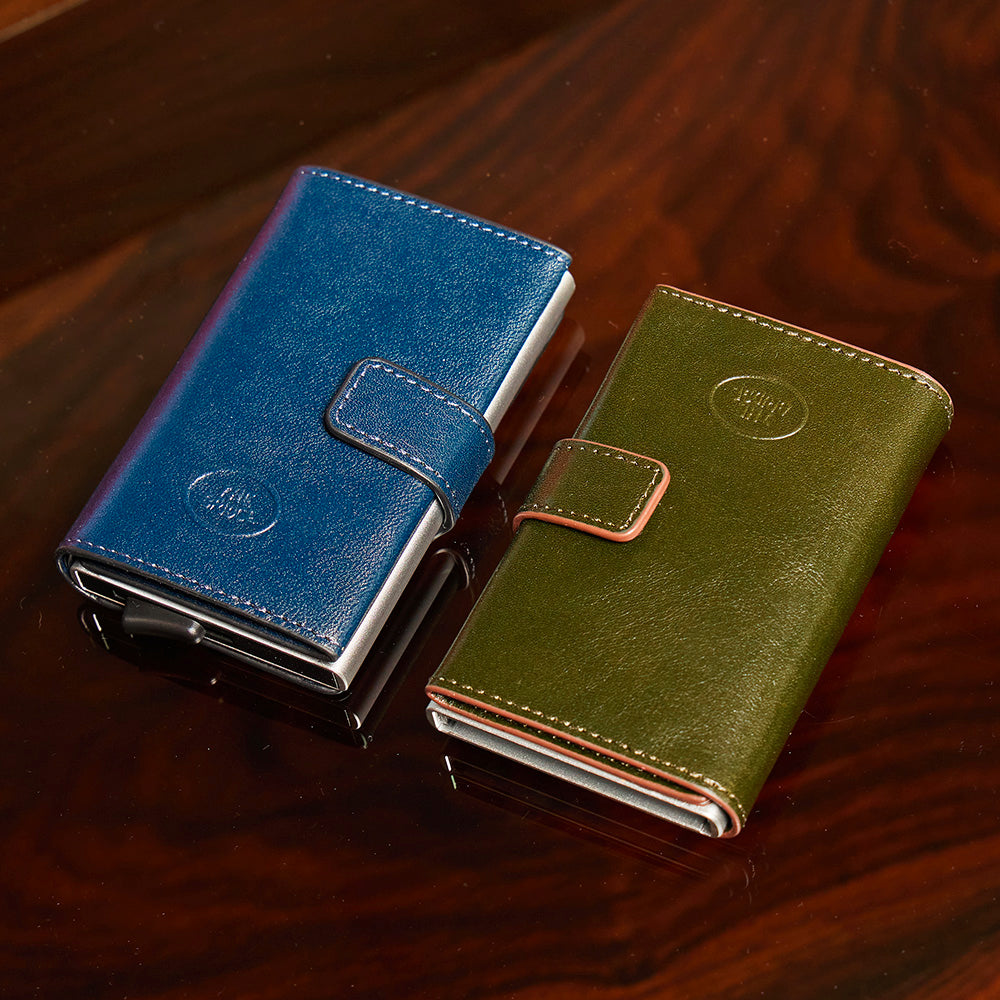 kearny / dearie (ケース付) Leather key holder with two zipped compartments BLACK/PALLADIUM